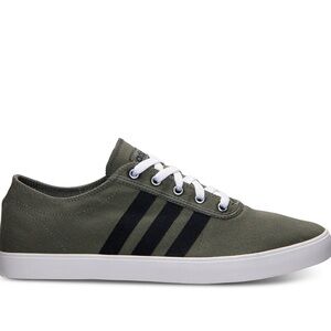 EUC w/ box Men's Adidas Neo Easy Vulc Army Green w/ Black stripes SZ 10.5